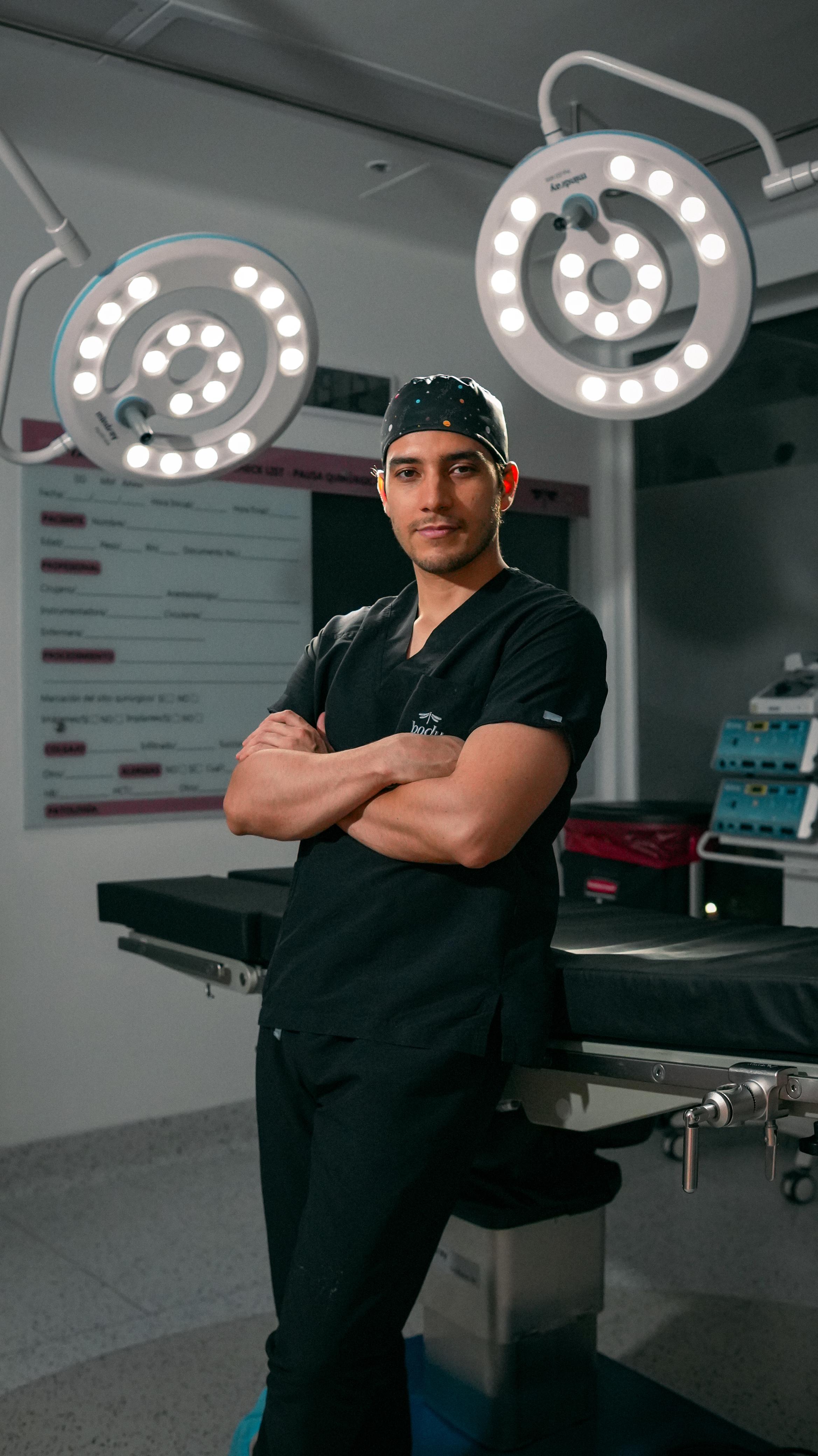Dr. Manuel in a surgery room